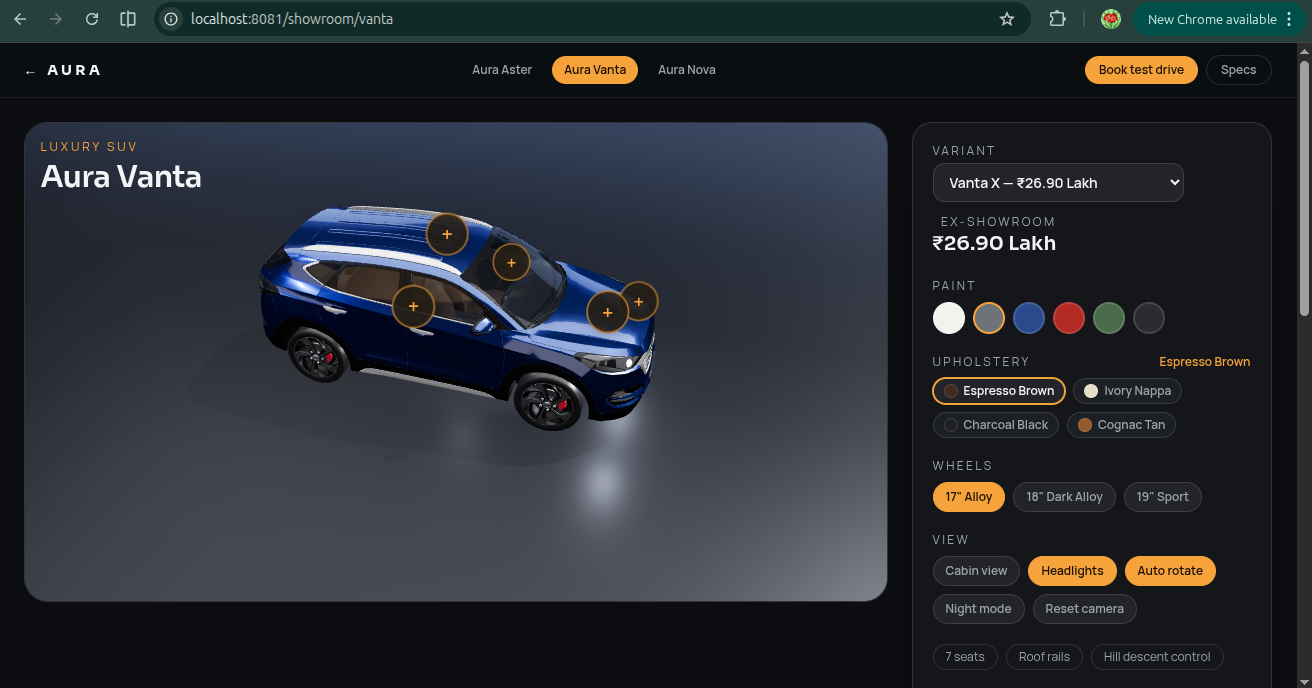 3D vehicle viewed from above